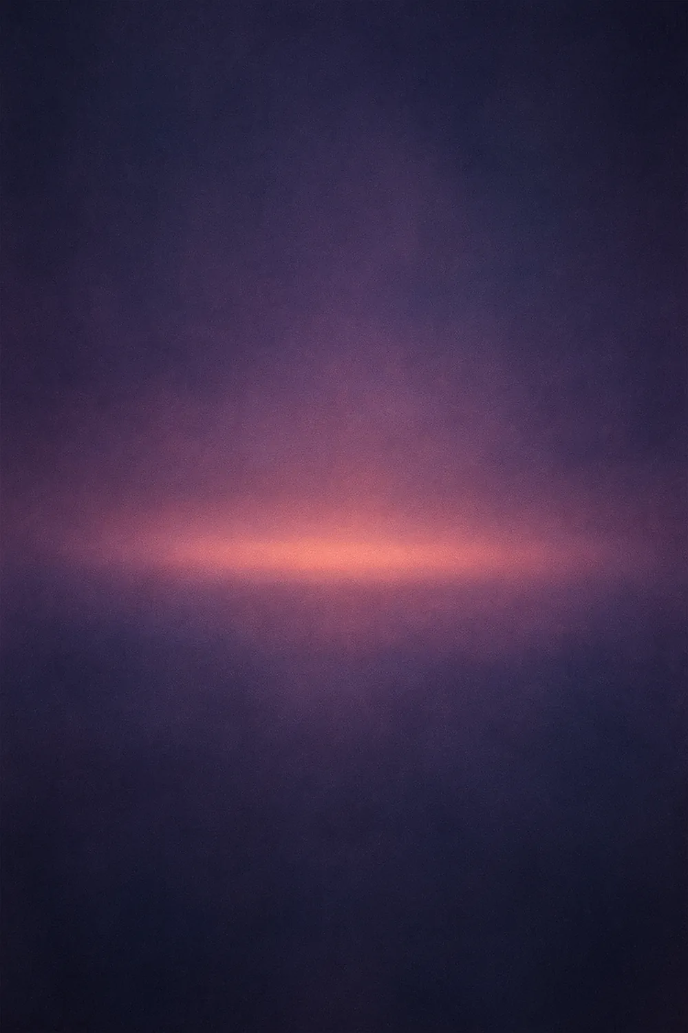 Rose-coral light beam crossing plum and indigo haze